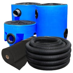 AMERPLAST - Kit Completo para Fosa Séptica 1200 L