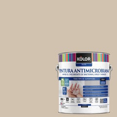 KOLOR - Esmalte al Agua Antimicrobiana Semibrillante 1 galón(es) Beige Vigo