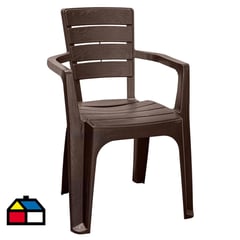 REYPLAST - Silla roble madera con brazo Marrón