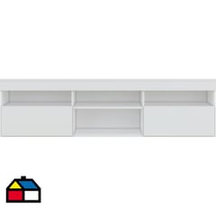 BE DESIGN - Rack TV 60" 175x48x35 cm blanco