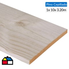 GENERICO - Pino Certificado Seco Cepillado 1x10 cm 3,2 m