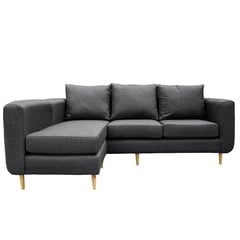 SOFAS HOME - Seccional Amberes 3 Cuerpos Chenille 230x90x85 cm