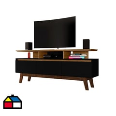 HOGA - Rack TV 60" Rubí 66x160x38 cm Canela Negro