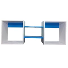 MUEBLES KIDS - Repisa Cubo 4 Nivel(es) 120x40x25 cm Azul