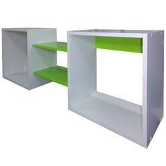 MUEBLES KIDS - Repisa Cubo 4 Nivel(es) 120x40x25 cm Verde Pistacho