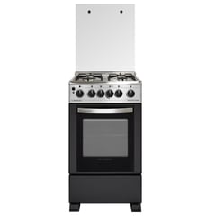 SINDELEN - Cocina a Gas 4 Platos Negro/Inox CH-5490NI