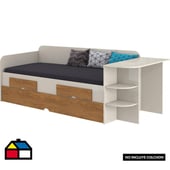 DECOCASA - Cama blanca 1,5 plazas