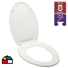 BEMIS - Asiento WC Elongado de Coralink Blanco