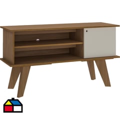 MOBILO - Rack TV 50" 120x40x65 cm rustico/blanco