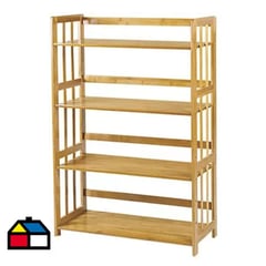 IMPORTADORA USA - Estante organizador 4 niveles madera 108xx67x26 cm