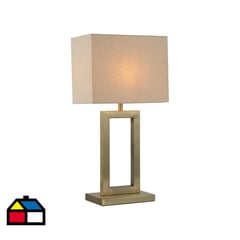 DISEÑO 3 - Lámpara de sobremesa bronce 1 luz E27 40W