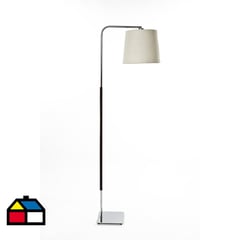 DISEÑO 3 - Lámpara de pie 160 cm ele cromo 1 luz E27 40W