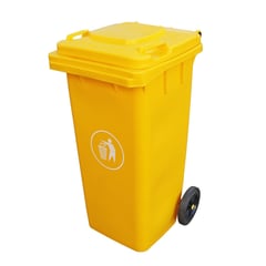 SIGNET CLASSICS - Basurero Contenedor basura 240 L 2 ruedas amarillo