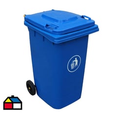 SIGNET CLASSICS - Basurero Contenedor basura 240 L 2 ruedas azul