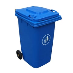 SIGNET CLASSICS - Basurero Contenedor basura 240 L 2 ruedas azul