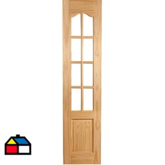 HOLZTEK - Mampara Pino Caburga 8 vidrios 50x200cm, incluye vidrio