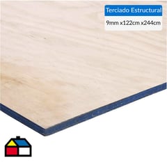 GENERICO - Terciado estructural 9mm 1,22x2,44