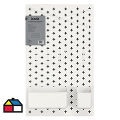 ISOFIT - Set para pared con accesorios blanco