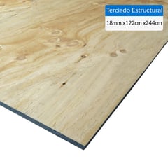 GENERICO - Terciado estructural pino 18mm 1,22x2,44.