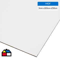 MASISA - MDF Blanco 3 mm 183x250 cm