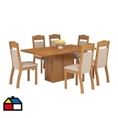 EXIT - Juego de Comedor MDF 6 Sillas