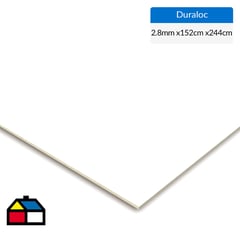 ARAUCO - Tablero Durolac Blanco 2.8 mm 152x244 cm