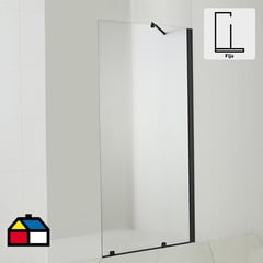 KLIPEN - Mampara fija rectangular 80x198 cm vidrio templado