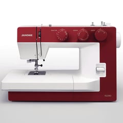 JANOME - Máquina de coser mecánica roja 60 W