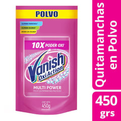 VANISH - Quitamancha en polvo rosa doypack 450 gr