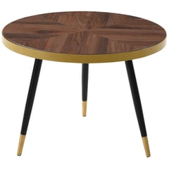 HOMY - Mesa de centro 61x61x45 cm madera/oro