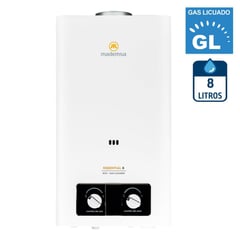 MADEMSA - Calefont Gas Licuado 8 Litros Tiro Natural