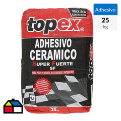 TOPEX - Adhesivo Cerámico Saco DA Piso y muro Superficie Flexible 25 kg