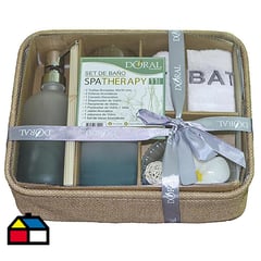 DORAL - Set baño spa therapy verde.