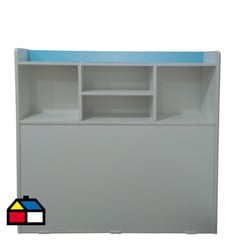 MUEBLES KIDS - Respaldo Repisa Celeste 1 Plza