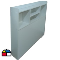 MUEBLES KIDS - Respaldo Repisa Blanco 15 plza