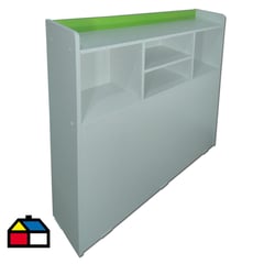 MUEBLES KIDS - Respaldo Repisa Verde 1 plza