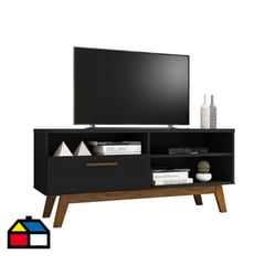 HOGA - Rack TV 55" Paladio Negro 59x136x38 cm