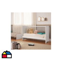 KIDSCOOL - Cobertor liso blanco