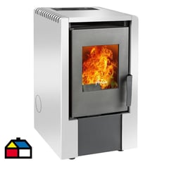 AMESTI - Estufa a pellet Italy 6100 blanca 6,6kw