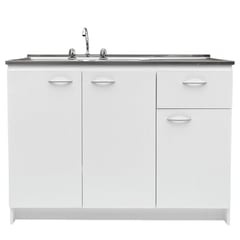 MAGNOLIA - Kit Mueble base 120 + lavaplatos derecho + grifería