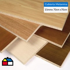 IMPERIAL - Cubierta melamina diseño madera 70x70cm