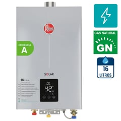 RHEEM - Calefón 16 litros tiro forzado gas natural