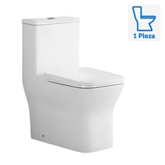 BRIGGS - Sanitario One piece a Piso 30,5 cm 6 Litros SQUARE Blanco