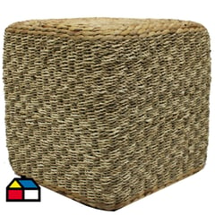 PK HOME - Pouf natural cuadrado 40 cm. Natural