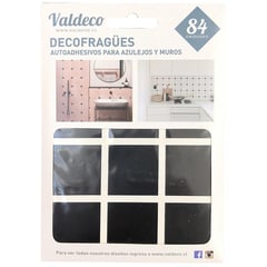 VALDECO - DECOFRAGÜES autoadhesivos azulejos Negro