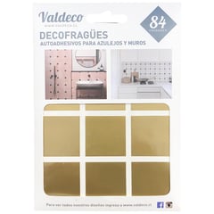 VALDECO - DECOFRAGÜES autoadhesivos azulejos Dorado