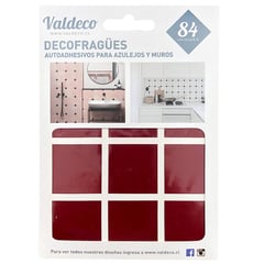 VALDECO - DECOFRAGÜES autoadhesivos azulejos Burdeo