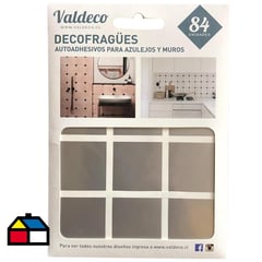 VALDECO - DECOFRAGÜES autoadhesivos azulejos Plateado