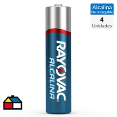 RAYOVAC - Pilas Alcalinas AAAx4