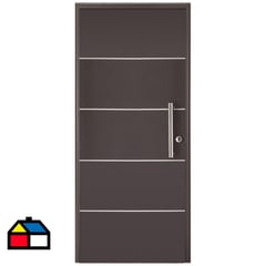 WINTEC - Kit puerta lista acero gris derecha